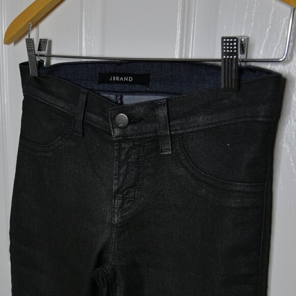 J Brand Super Skinny Coated Jeans in Moonwalk Sz 26 - Picture 5 of 9